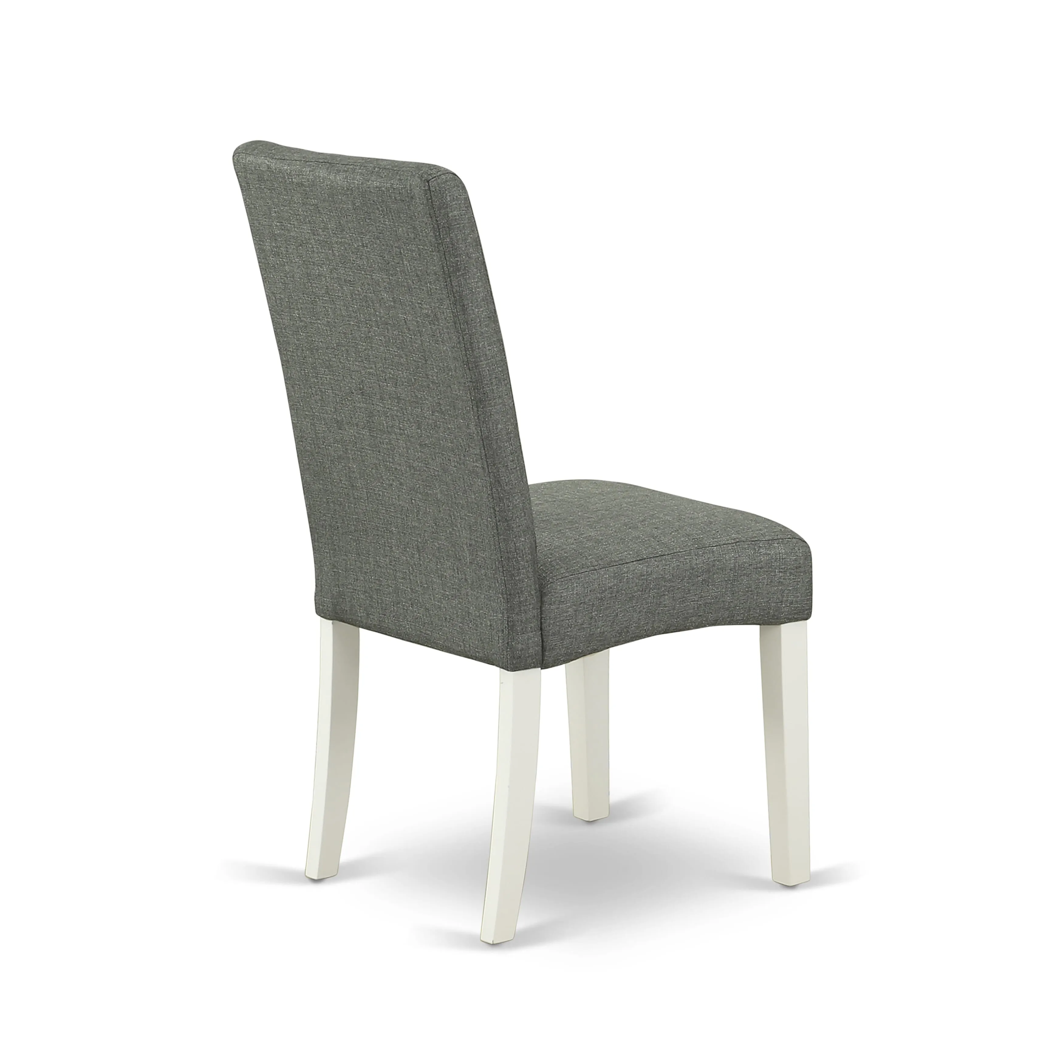 East West Furniture X027DR207-7 7 Piece Modern Dining Table Set Consist of a Rectangle Dining Room Table with X-Legs and 6 Gray Linen Fabric Parsons Chairs