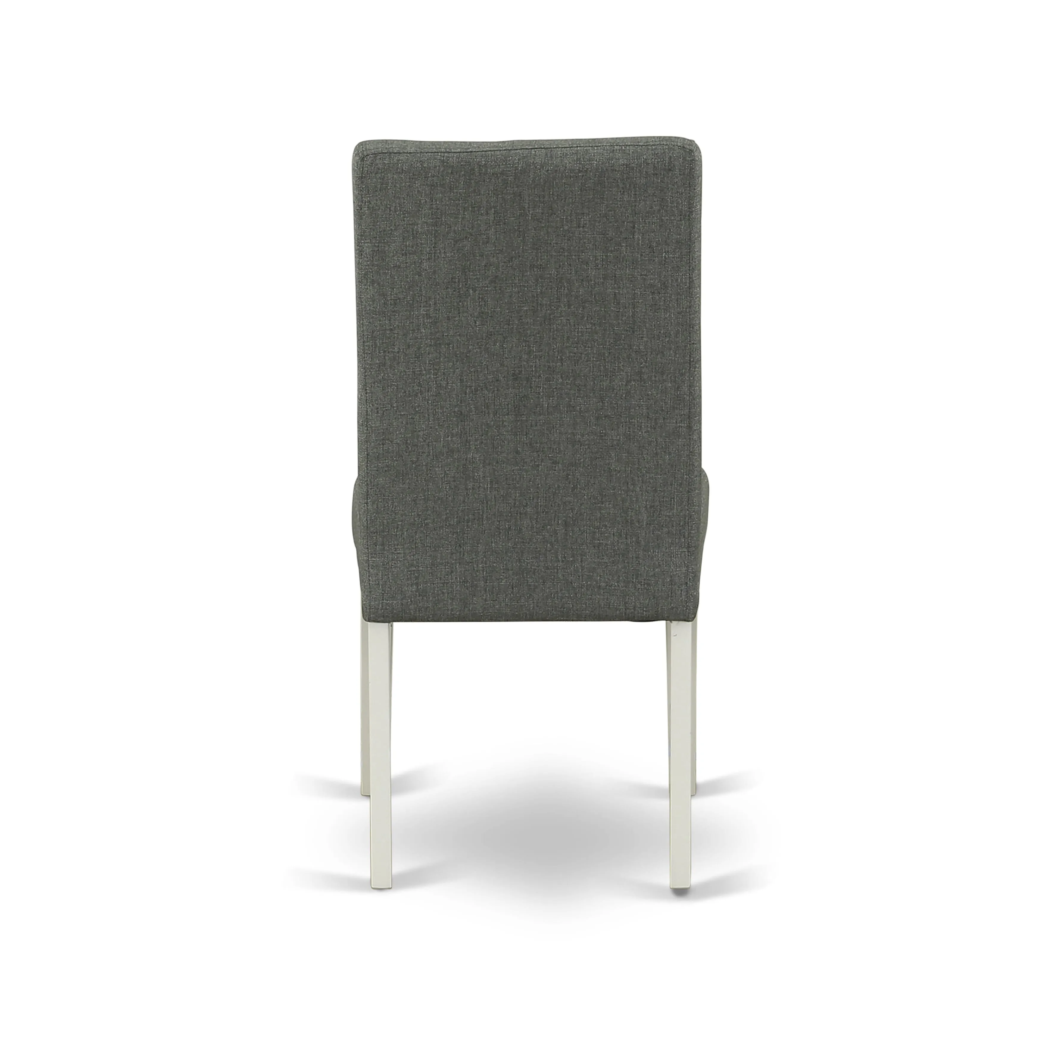 East West Furniture X027DR207-7 7 Piece Modern Dining Table Set Consist of a Rectangle Dining Room Table with X-Legs and 6 Gray Linen Fabric Parsons Chairs