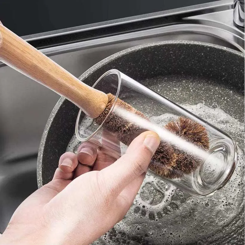 Eco Friendly Bamboo Cleaning Brush Set