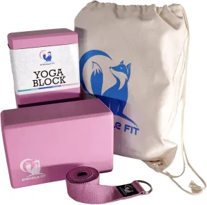Eco-Friendly Yoga Blocks 2 Pack - Practice Essentials