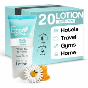 Eco Botanics Amenities Travel-Size Hotel Lotion .85 oz. (Case of 20)