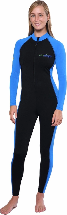 EcoStinger® Women Full Body Coverup One Piece UV Swimsuit Stinger Suit UPF50  Black Blue