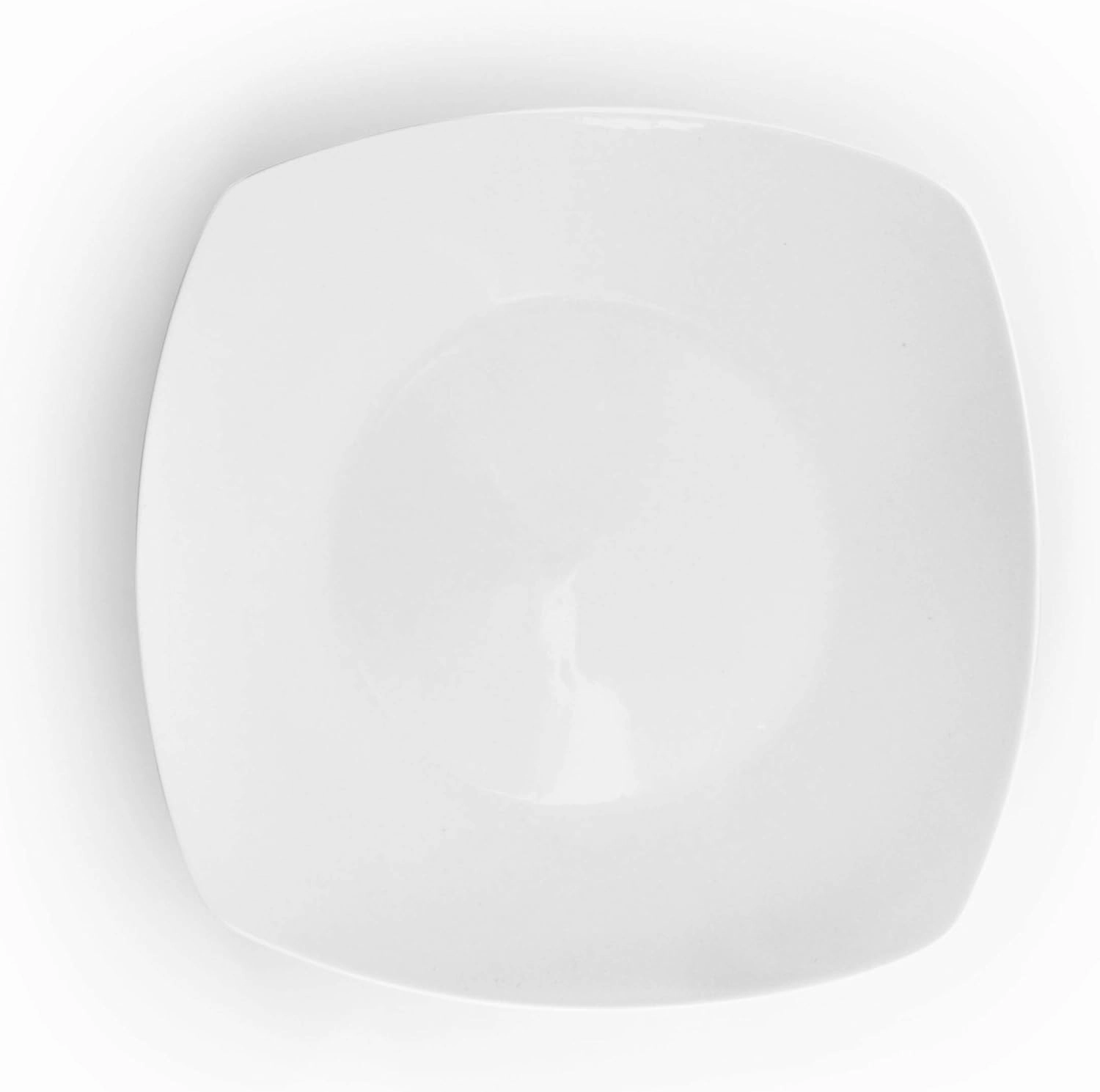 Elama White Porcelain Dish Dinnerware Set, 18 Piece, Newman