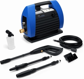 Electric Pressure Washer, 2100PSI 1.6GPM Portable Electric Power Washer with Foam Cannon, 0° to 40° Adjustable Nozzle, Turbo Nozzle, for Cars/Fences/Decks/Driveways/Patios/Home Cleaning