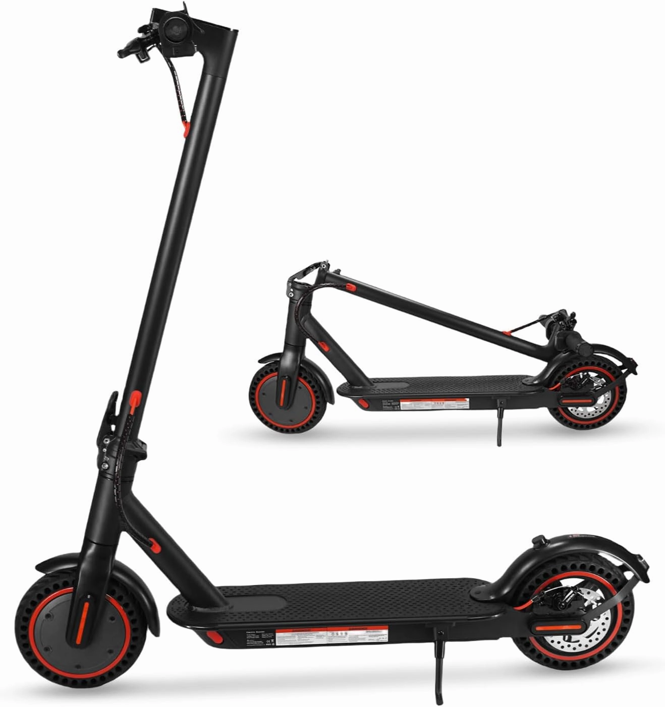Electric Scooter,18/25-Mile Long Range & 19/22MPH Max Speed,350W Motor, Foldable E Scooter for Commuting & City Travel,APP-Connected with 8.5/10.0 Solid Tires