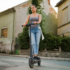 Electric Scooter, 20/22/27 Miles Long Range, 8.5"/10"/14" Tire, Powerful 350/500W Motor, Top Speed 19/22 MPH, Folding Escooter for Adults & Teens with Dual Braking