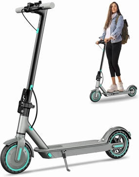 Electric Scooter,350W/500W/600W Powerful Motor,8.5/10” Tires,Up to 19/25 MPH,15/21/28 Mile Range,Dual Braking System,Foldable Lightweight EScooter for Adults,Max Load 265 LBS