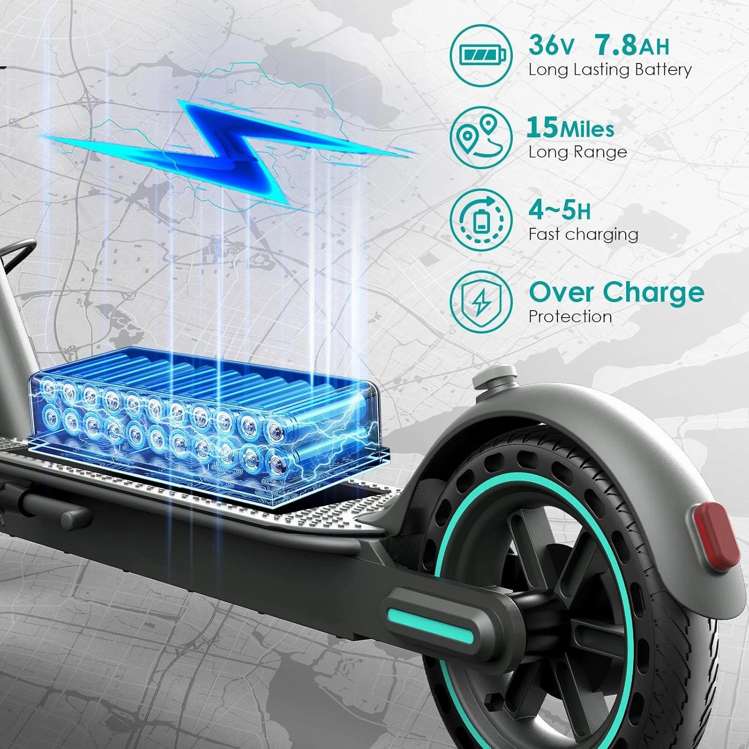 Electric Scooter,350W/500W/600W Powerful Motor,8.5/10” Tires,Up to 19/25 MPH,15/21/28 Mile Range,Dual Braking System,Foldable Lightweight EScooter for Adults,Max Load 265 LBS