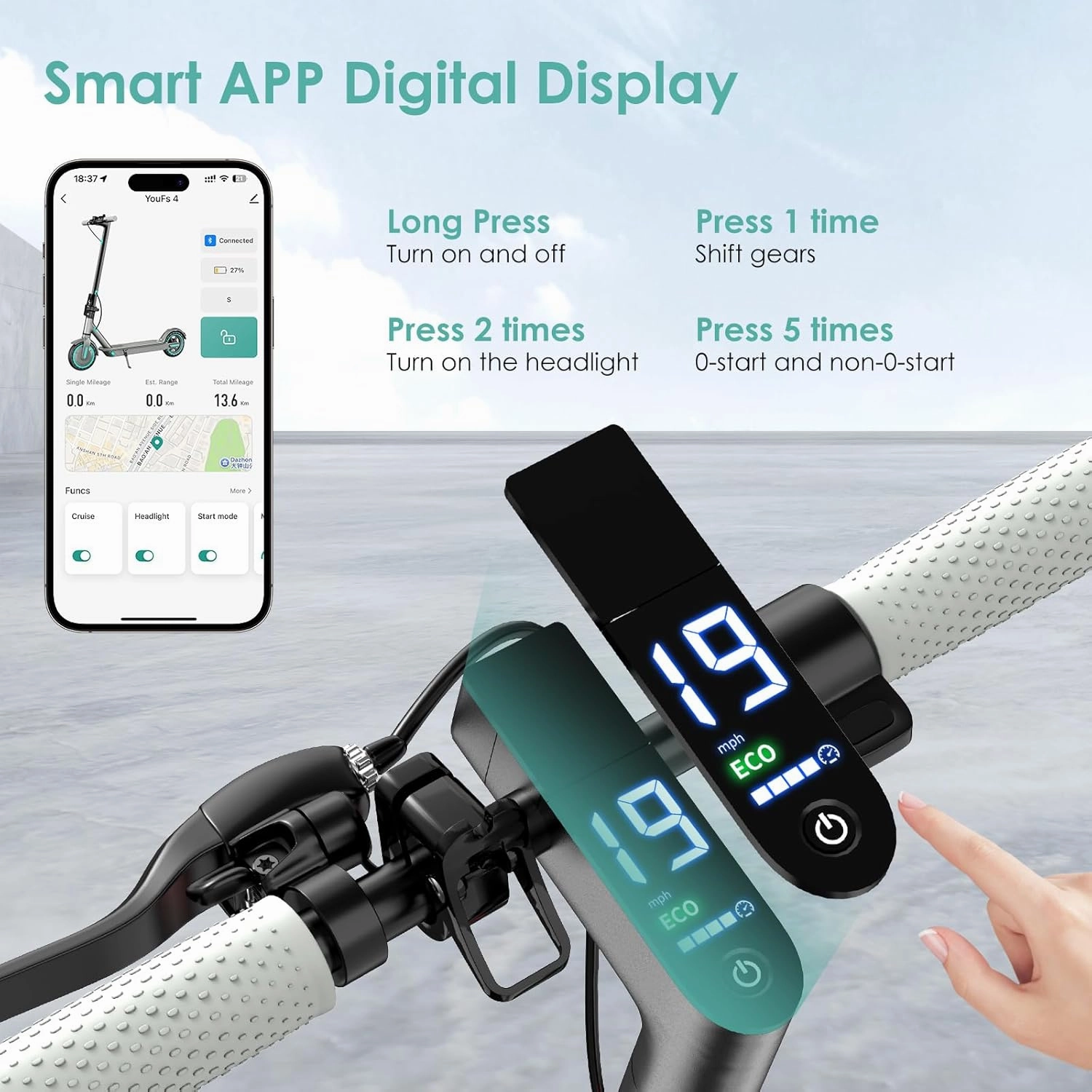 Electric Scooter,350W/500W/600W Powerful Motor,8.5/10” Tires,Up to 19/25 MPH,15/21/28 Mile Range,Dual Braking System,Foldable Lightweight EScooter for Adults,Max Load 265 LBS