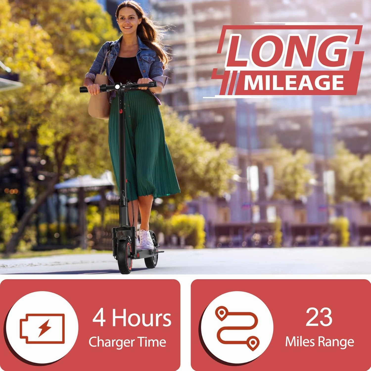 Electric Scooter, 8.5" /10" /14" Tire, 16/19/22 Mph Top Speed, 12/22/27/28/49 Miles Long Range, Folding Escooter for Adults and Teens with Dual Braking,Dual Suspension, App