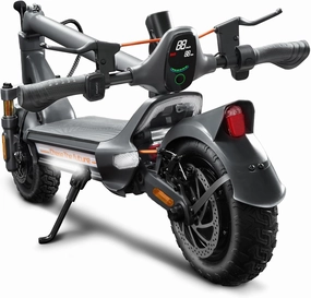 Electric Scooter Adults 1200W Motor E-Scooter with Fingerprint Unlock & Music Player,MAX 50 Miles Long Range,31 mph Top Speed,10.5" Off-Road Tires Commuting Sports Scooter with Dual BrakesSuspension