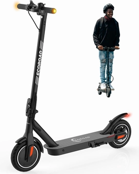 Electric Scooter EC6, 400W Peak Motor & 19 MPH Adults Commuting Scooters, 15 Miles Long Range Electric Kick Scooters, 8.5" Pneumatic Tires Lightweight Foldable E-Scooter with Turn Signals