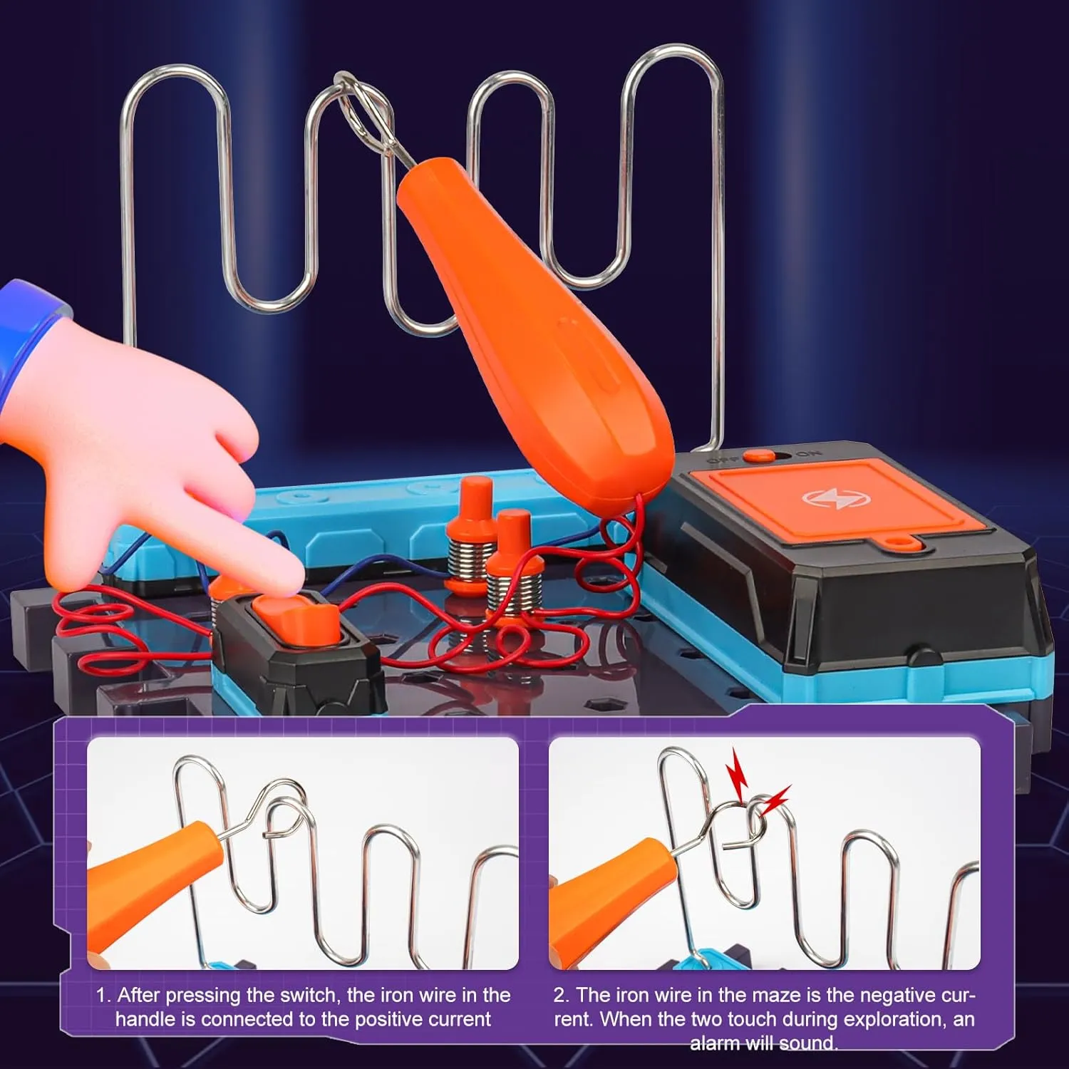 Electronic Kits for Kids, Circuits Jr. Electronics Exploration, STEM Circuits for Children 8-12, Electrical Board Engineering Kit, Suitable as an Educational Gift for Kids 8-12