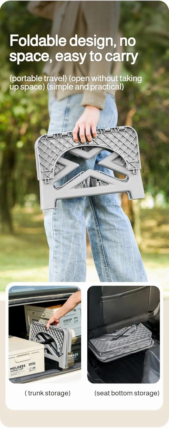 Ellniges]【Carrying Folding Toilet - Heavy-Duty Portable Stool for Camping, Odor-Free Emergency, Lightweight and Compact Design, Perfect for Outdoor Adventures