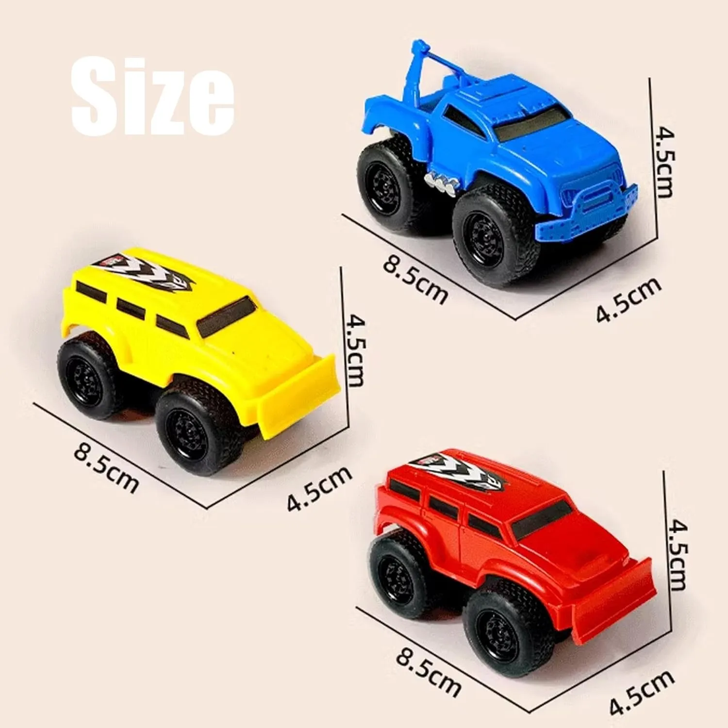 Emboadlie Magnetic Wall Climbing Toy Car, Educational Anti-Gravity Inertial Wall Climbing Car, Pull-Back Toy Cars (Blue Red Yellow)