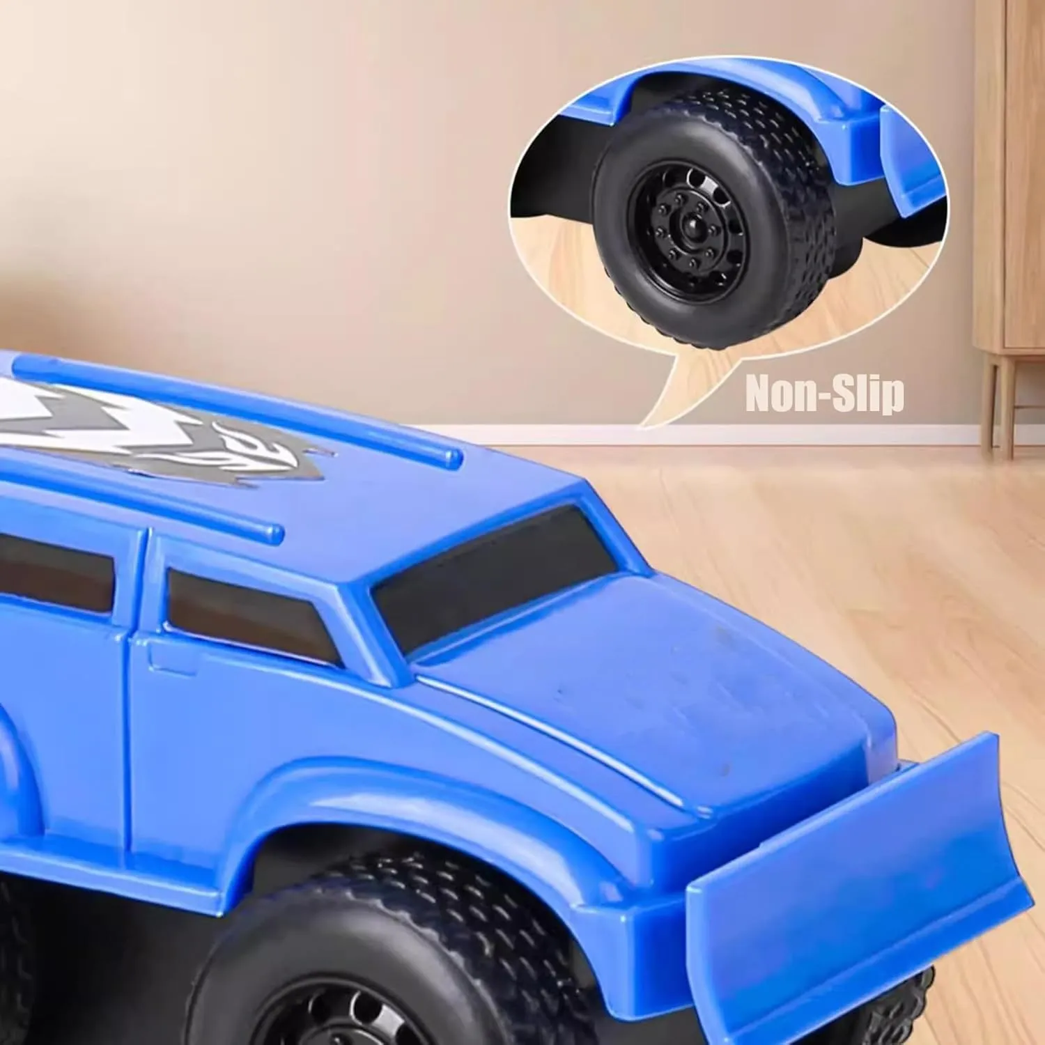 Emboadlie Magnetic Wall Climbing Toy Car, Educational Anti-Gravity Inertial Wall Climbing Car, Pull-Back Toy Cars (Blue Red Yellow)