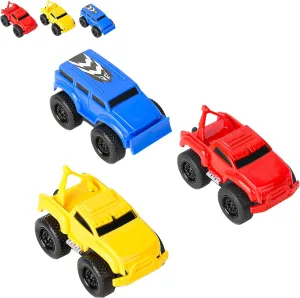 Emboadlie Magnetic Wall Climbing Toy Car, Educational Anti-Gravity Inertial Wall Climbing Car, Pull-Back Toy Cars (Blue Red Yellow)