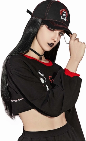 Emily the Strange Baseball Cap Black Dad Hat Women Men Classic Fitness Running Hat Outdoor Cap