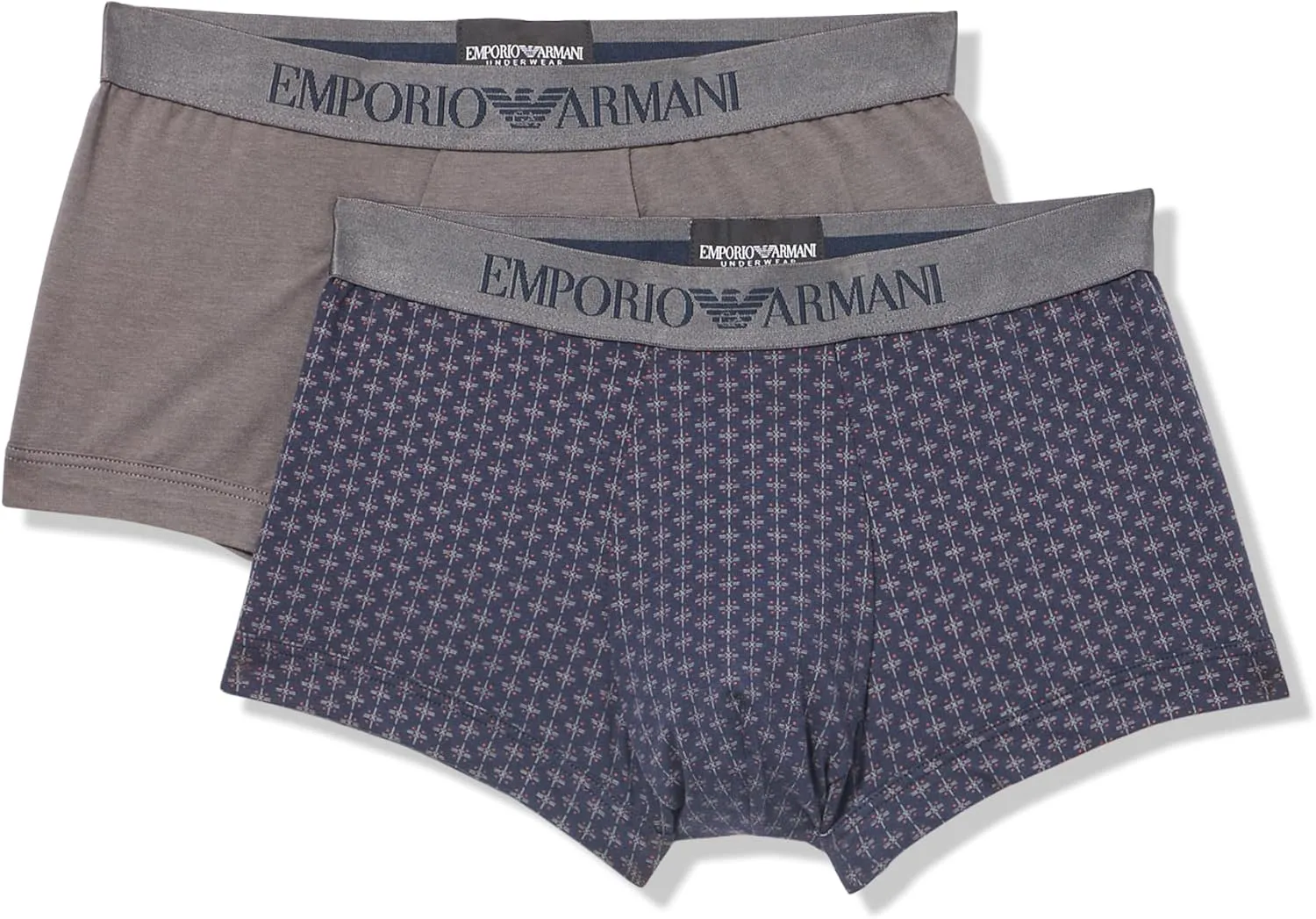 Emporio Armani Men's Classic Pattern Mix 2-Pack Trunk