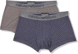 Emporio Armani Men's Classic Pattern Mix 2-Pack Trunk