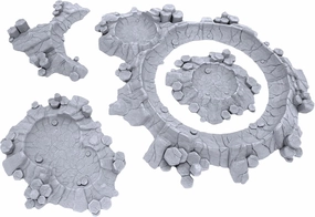 EnderToys Planetary Outpost Remixed Craters by Makers Anvil, 3D Printed Tabletop RPG Scenery and Wargame Terrain for 28mm Miniatures