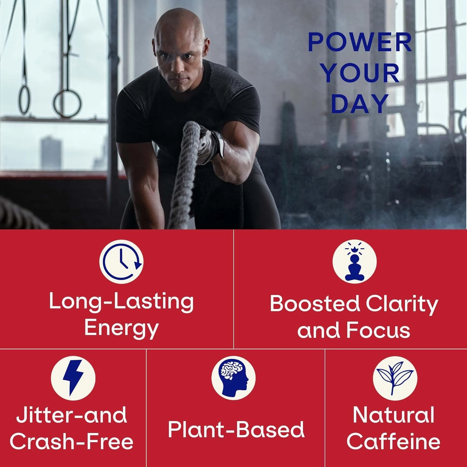 Energy   Focus - Less-Sweet Super Clean Plant-Based Energy Drink for Adults, with Guarana, Green Tea, Rhodiola, Caffeine, B Vitamins for Clarity & Focus, No Sugar - Powder Pods (14 Pack)