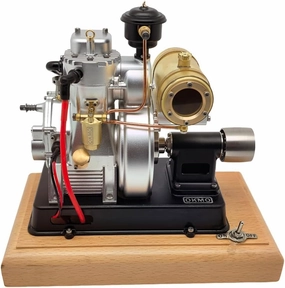 Engine Model Kit That Works, 185-Type Micro Single-Cylinder 4-Stroke Air Cooling Mechanical Ignition Engine Model for Classic Vintage Tractor, Physics Science Experiment for Youth Adult