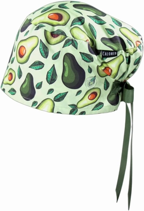 Euro Style Scrub Cap for Women & Men with Ribbon Ties & Buttons, Head Cover for Long or Short Hair
