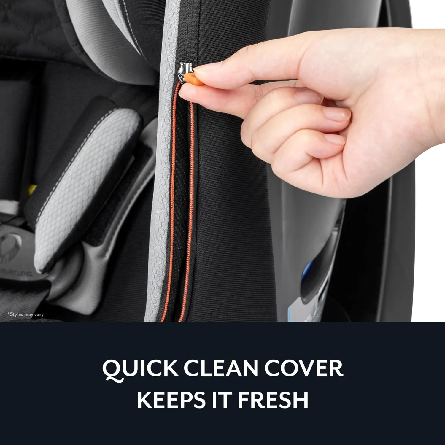 Evenflo Revolve360 Slim 2-in-1 Rotational Car Seat with Quick Clean Cover (Stow Blue)