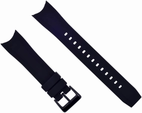 Ewatchparts RUBBER WATCH COMPATIBLE WITH CITIZEN ECO-DRIVE PROMASTER AQUALAND CHRONOGRAPH BLACK PVD
