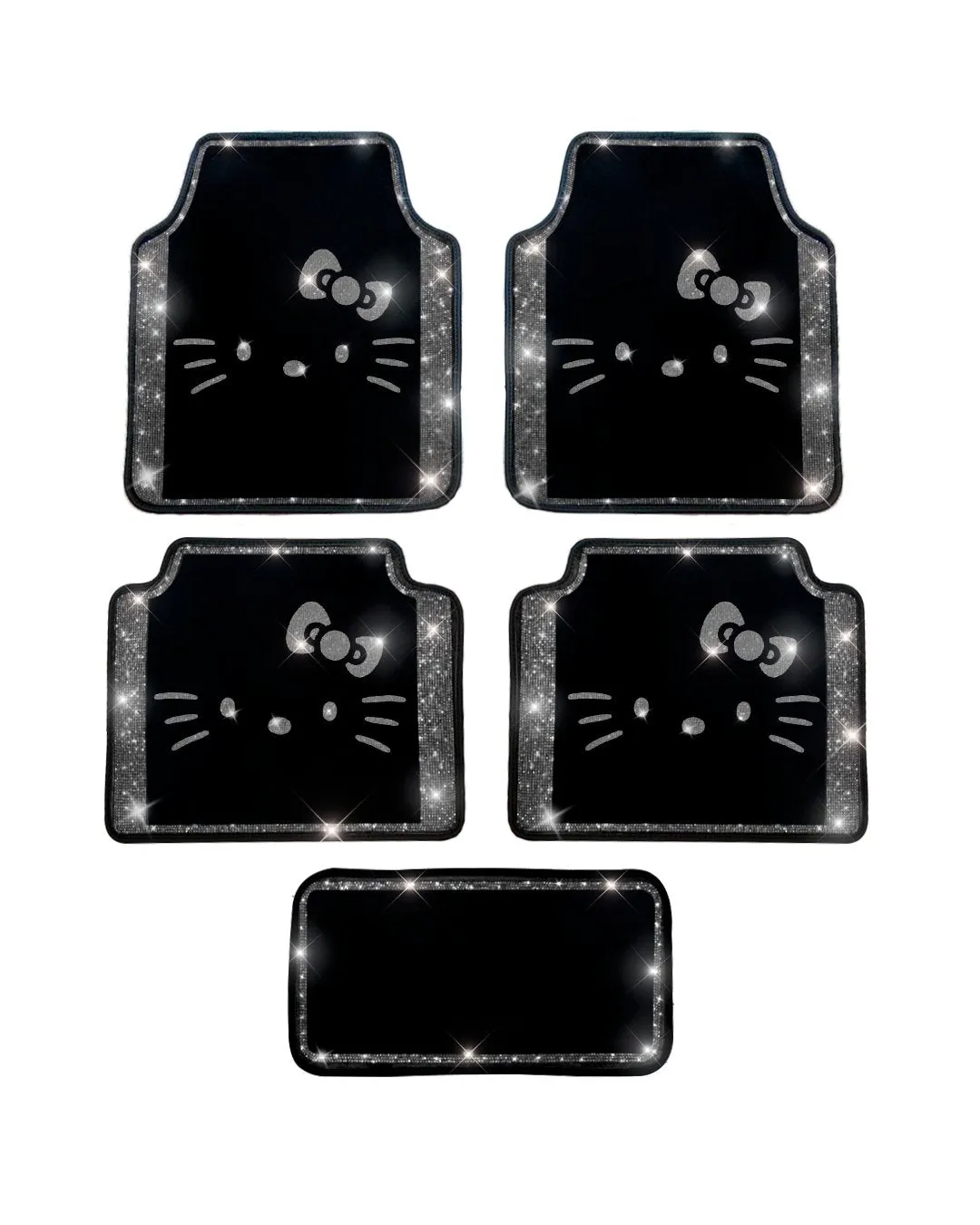 Extra bling Luxury Spark Mats Kitty Silver