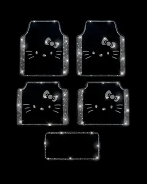 Extra bling Luxury Spark Mats Kitty Silver
