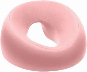 Face Down Pillow Desk Nap Pillow Prone Resting Comfort Memory Foam Ergonomics Home Massage Headrest Fit for Beauty Salon(Pink)