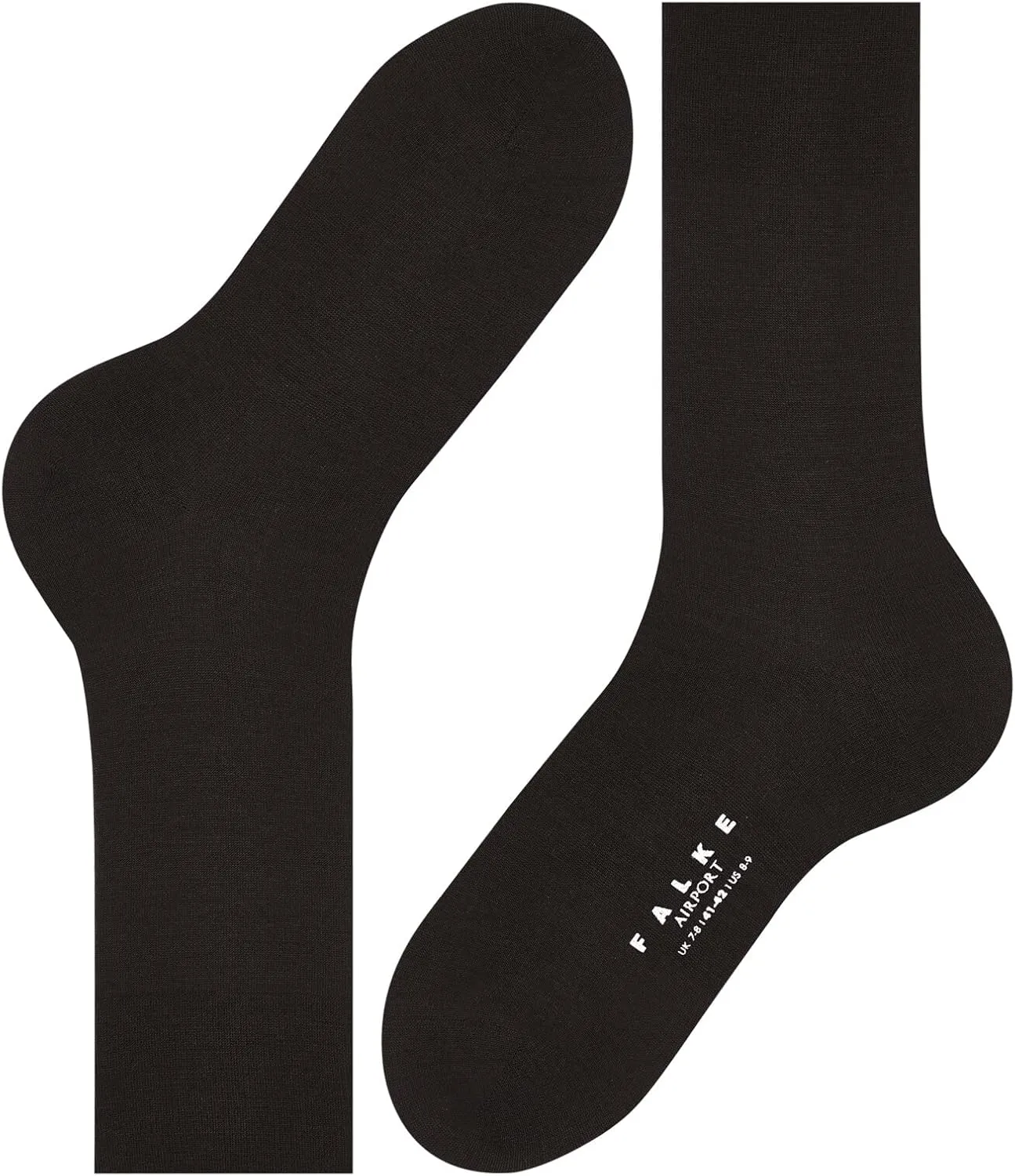 FALKE Men's Airport Dress Socks, Premium Merino Wool Cotton Blend, Sustainable Luxury, Eco-Friendly Business Casual, 1 Pair
