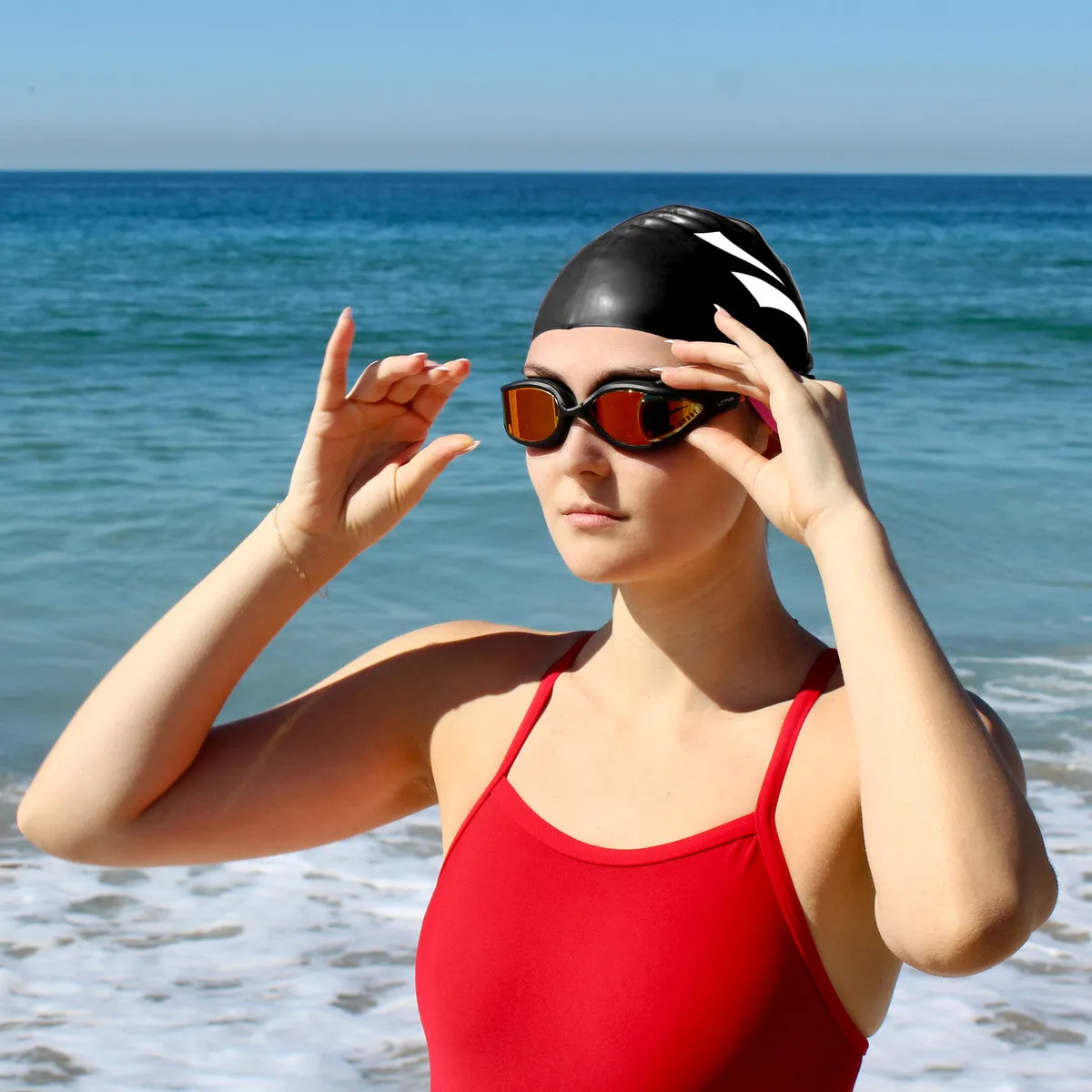 FINIS Smart Goggle Max Swim Kit | Smart Goggle Max with Digital In-Goggle Display and Fitness Tracking