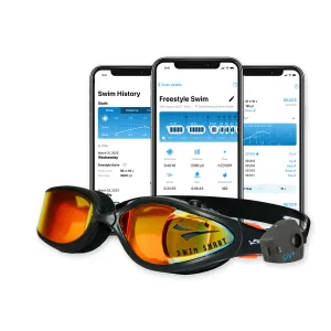 FINIS Smart Goggle Max Swim Kit | Smart Goggle Max with Digital In-Goggle Display and Fitness Tracking
