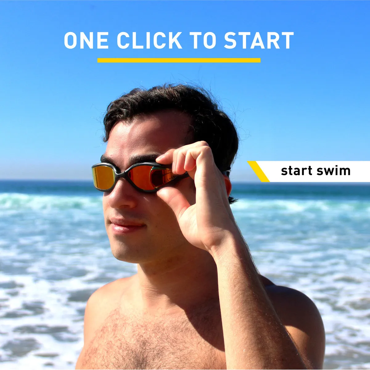 FINIS Smart Goggle Max Swim Kit | Smart Goggle Max with Digital In-Goggle Display and Fitness Tracking