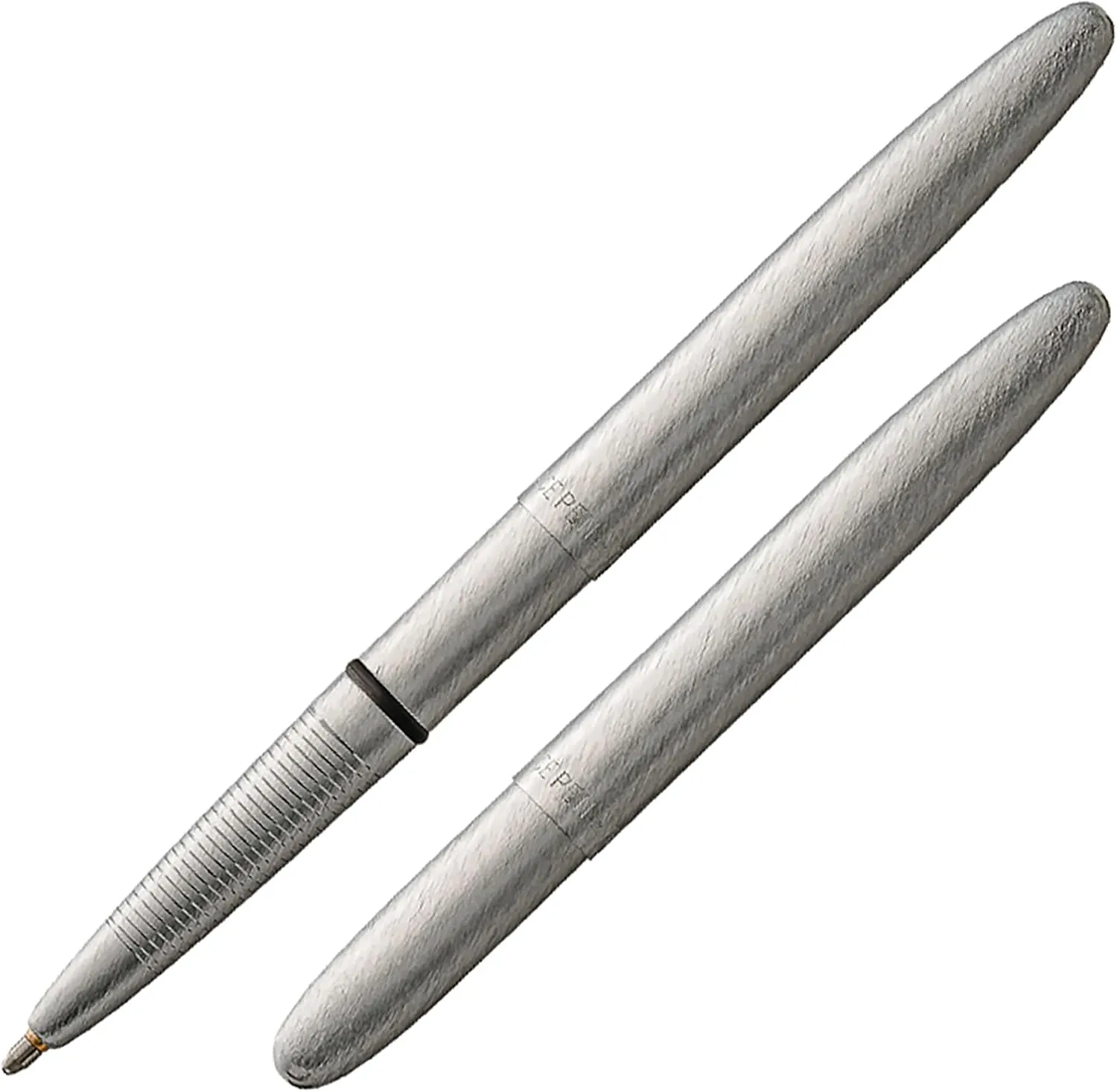 Fisher Space Pen Brushed Chrome Bullet Space Pen, Ballpoint, Brass, Black Ink, Gift Box