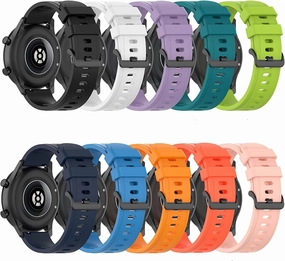 FitTurn 10 Pack Bands Compatible with Garmin Vivoactive 6/5/3/3 Music/Forerunner 570 42mm/165/165 Music/645/645 Music/245/245 Music/45/45s/35/55/158 Watch 20MM Silicone Replacement Adjustable Quick Release Wristband Strap