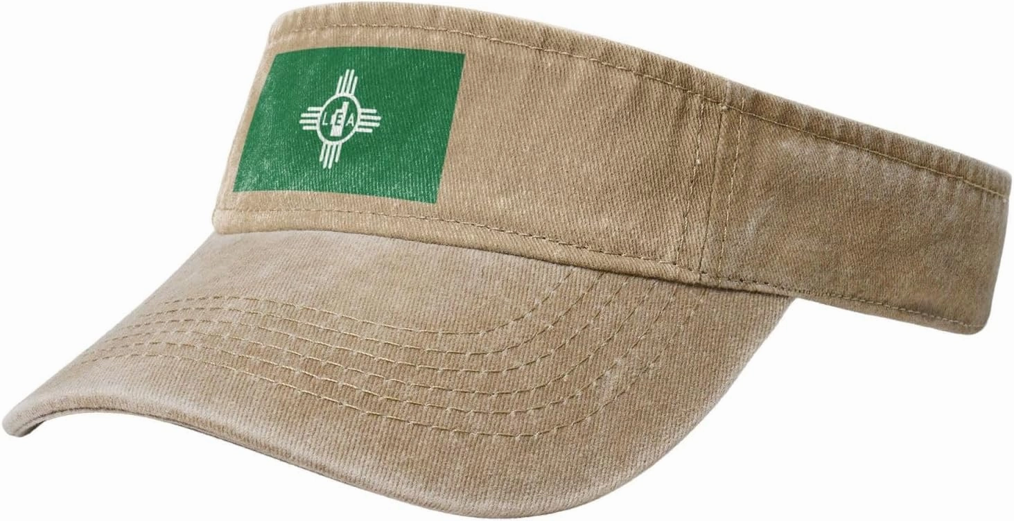 Flag of Lea County, New Mexico Sun Visor Hats Adjustable Baseball Cap for Women Men Sun Hat Golf Caps