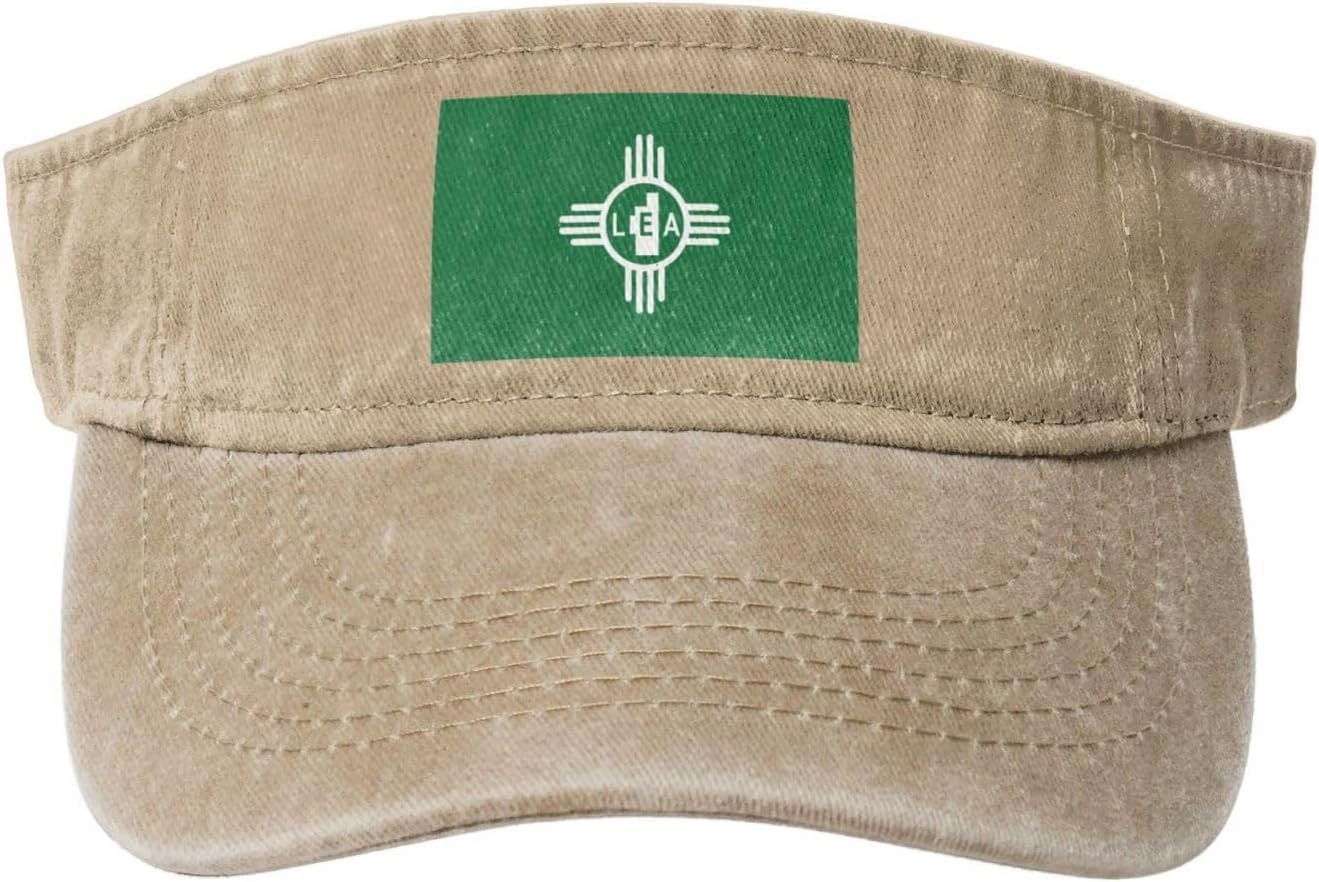 Flag of Lea County, New Mexico Sun Visor Hats Adjustable Baseball Cap for Women Men Sun Hat Golf Caps