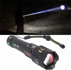 Flashlights High Lumens Rechargeable, Zoomable Tactical Flashlight,IPX6 High Powered Flashlight USB Powerful Handheld Flash Light for Emergencies, Camping, Hiking