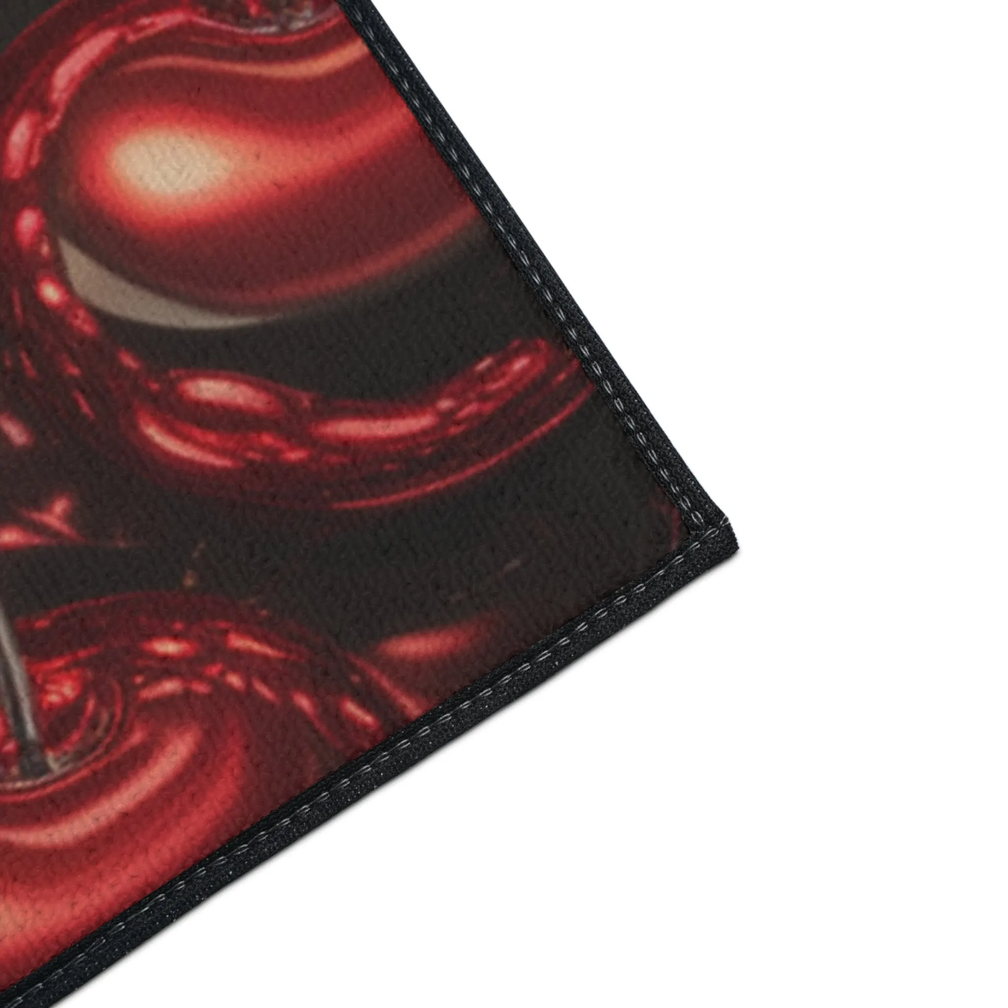Floor Mat - Shiny Red Cherries Design