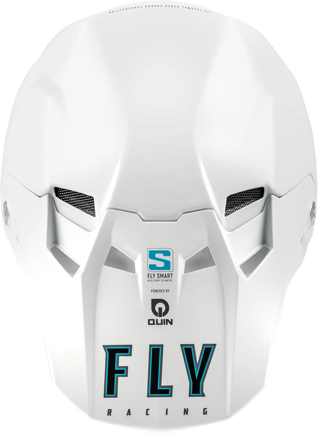 Fly Racing Adult Formula S Carbon Solid Helmet, DOT/FMVSS 218 Approved (White, Large)