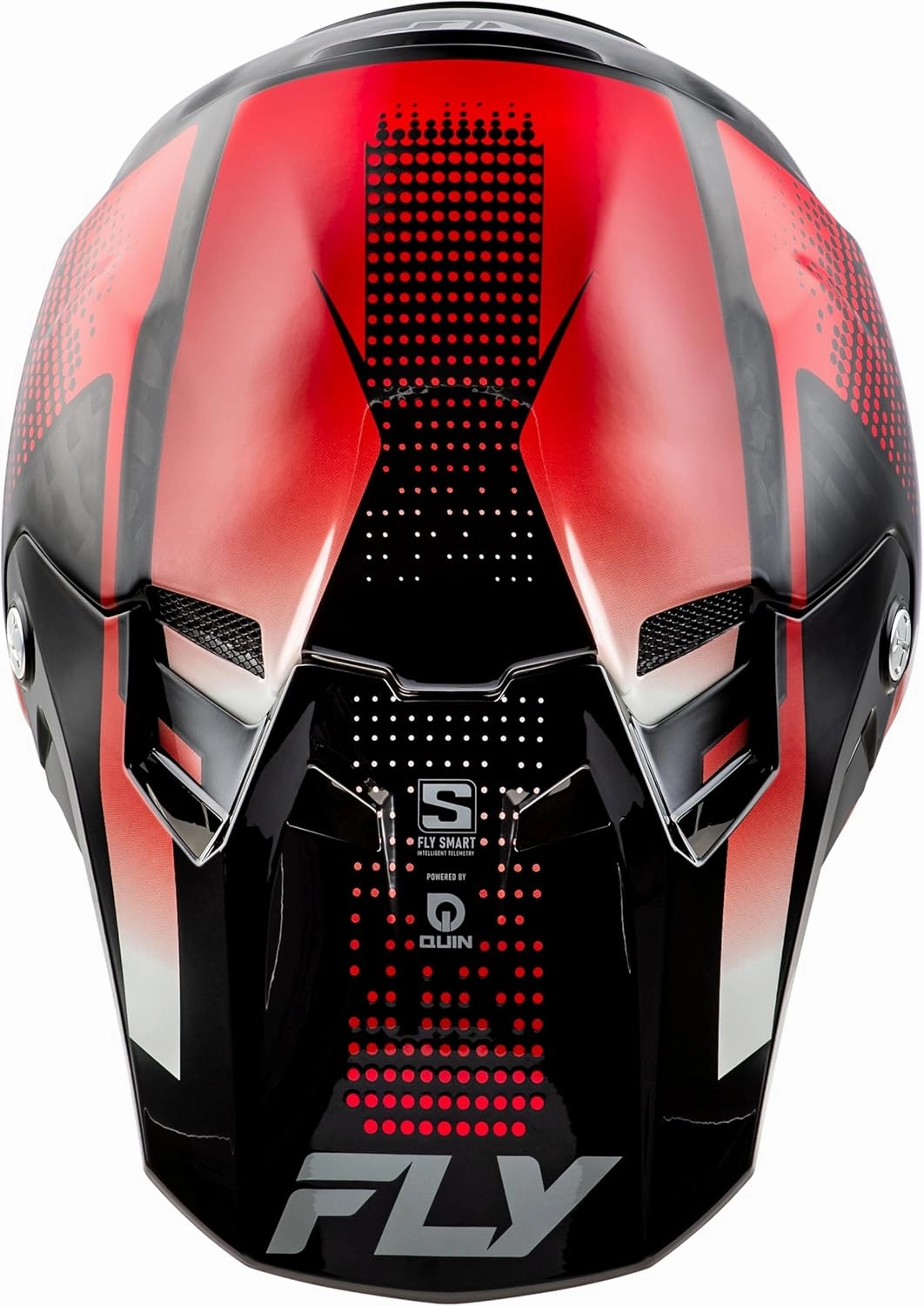Fly Racing Adult Formula S Carbon Protocol Helmet, DOT/FMVSS 218 Approved (Black Carbon/Red, X-Small)
