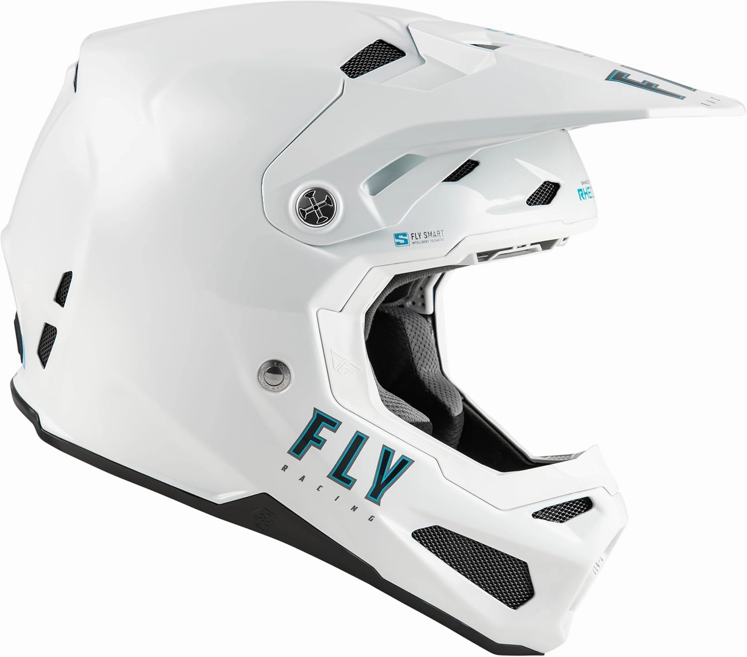 Fly Racing Adult Formula S Carbon Solid Helmet, DOT/FMVSS 218 Approved (White, X-Small)