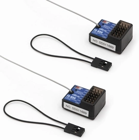Flysky FS-BS6 6 Channels Receiver with Gyro Stabilization System for FS-GT5 Remote Controller Radio Transmitter RC Car (2pcs FS-BS6)