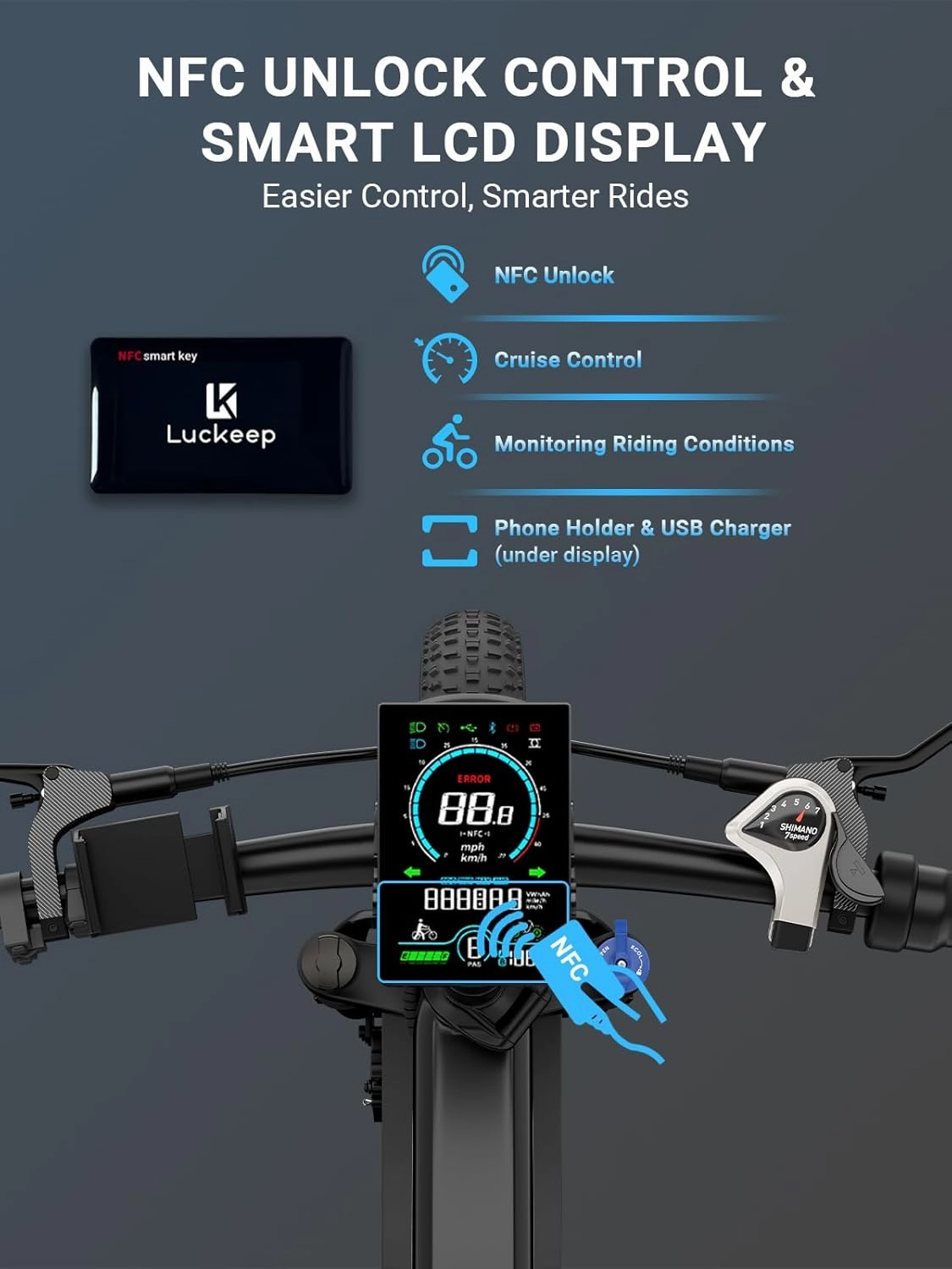 Folding Electric Bike for Adults 1500W Peak Motor, 28MPH 60 Miles,720WH Battery 20" x 4.0" Fat Tire Foldable Ebike Commute with NFC/Anti-Theft/Hydraulic Brakes,UL Certified Electric Bicycle