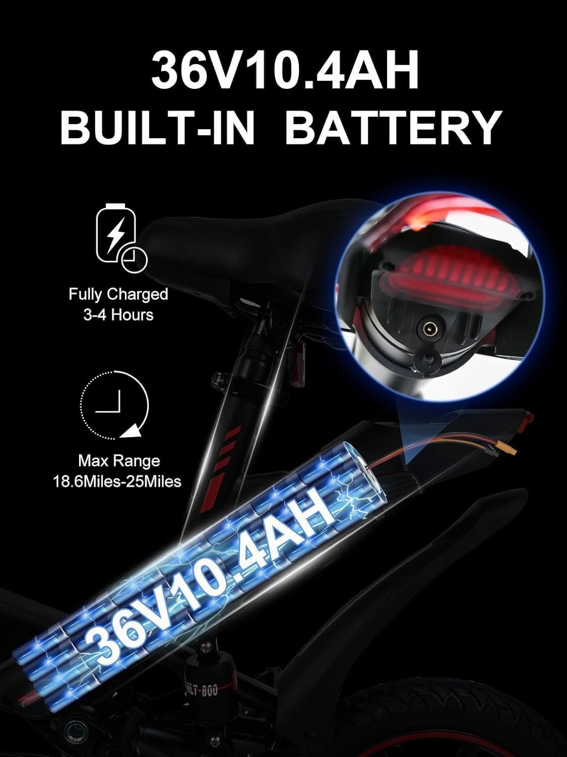 Folding Electric Bike for Adults 2025 Updated, 20MPH Max Speed & 40 Miles Range(PAS), 500W Peak Motor 374Wh Battery, 14" Electric Bicycle with LCD Display, Commuter Ebike for Adults