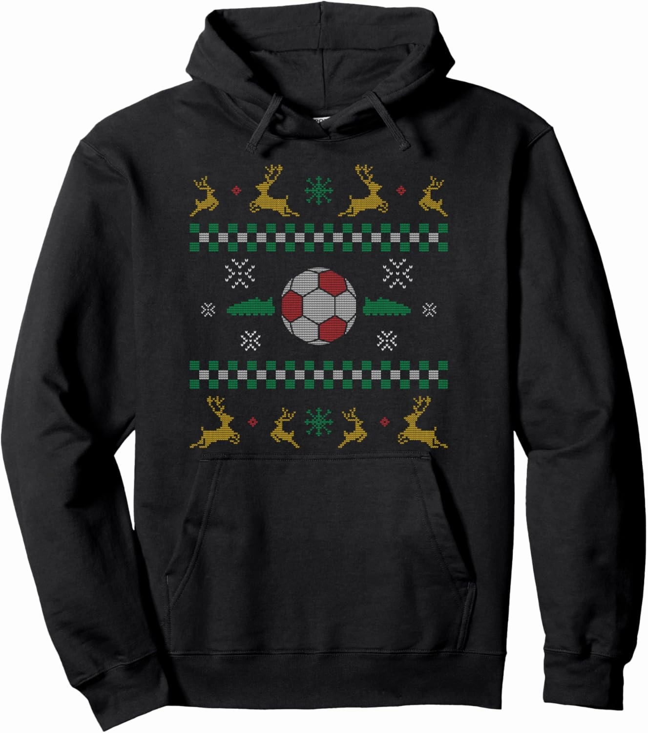 Football Ugly Christmas Sweater Soccer Player Fan Trainer Pullover Hoodie